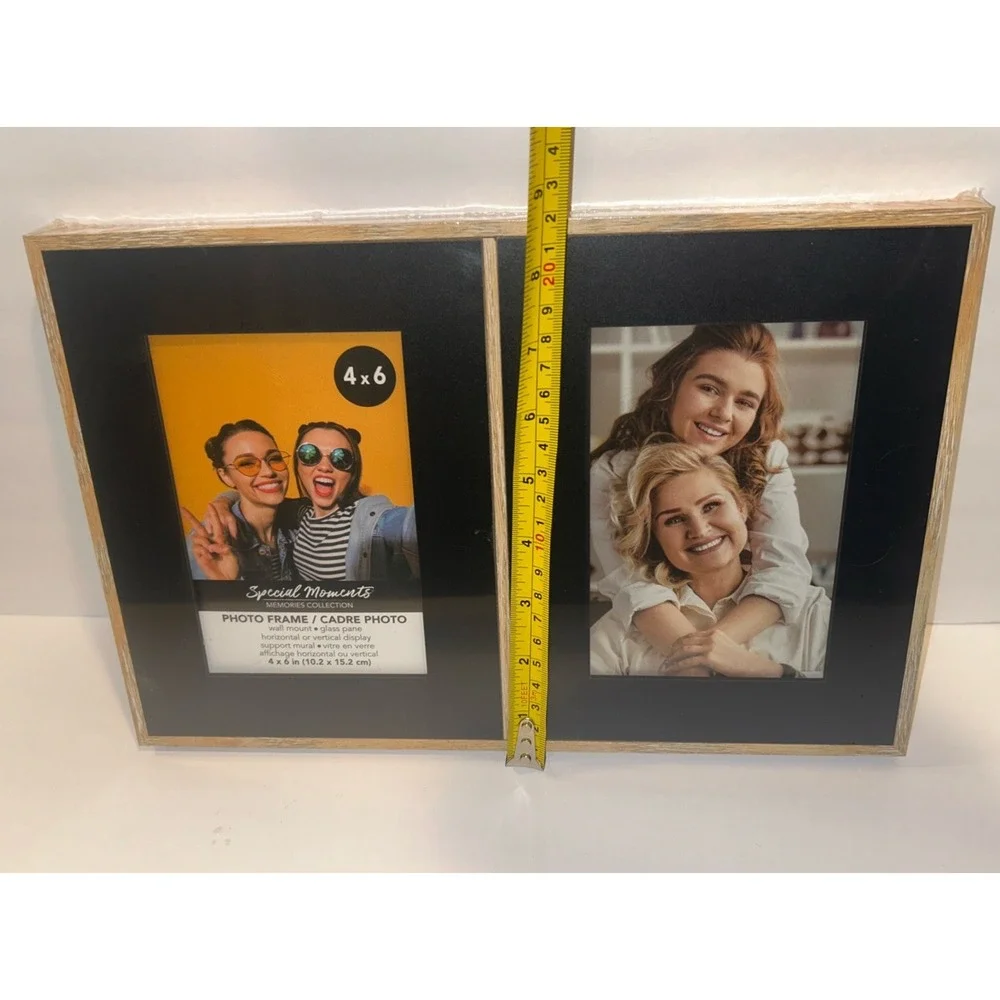 4x6 2-Opening Collage Picture Frame with Shatter-Resistant 4x6 - 2 Opening